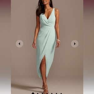 Dusty sage bridesmaid dress